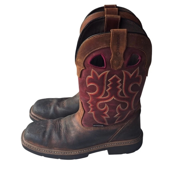 Wolverine Other - Wolverine Rancher Dura Shocks Boots 9.5M Men Steel Toe Boot Brown